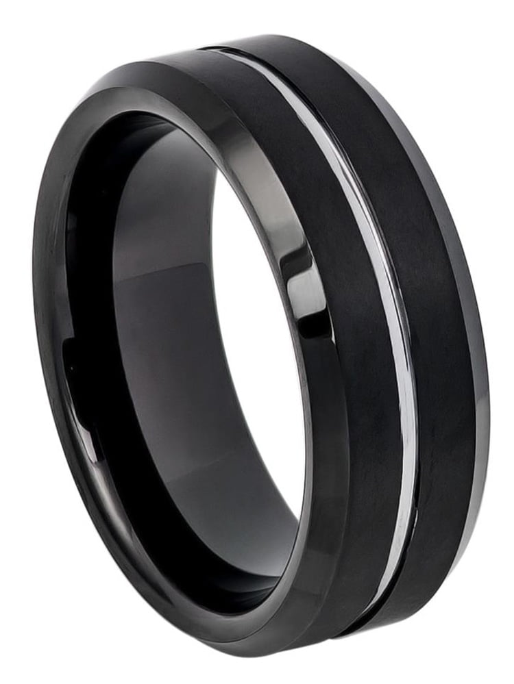 Gifts With Thought 8mm Tungsten Carbide Wedding Band