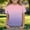 Pink, variant on ITSAME Girls T-Shirt, Short Sleeve Gradient Print Crewneck Summer Fashion Leisure Breathable Tops Light Blue Size 7-8T