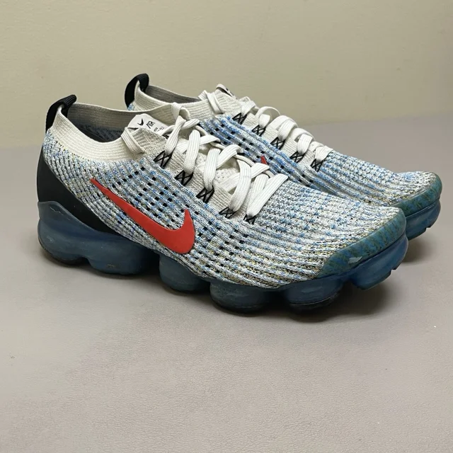 Ni - ke Ni - ke Air VaporMax Flyknit 3 Running Shoes 11 US Blue White Sneakers AJ6900-106