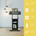 thumbnail image 6 of Gymax Set of 2 Sit-to-Stand Laptop Desk Cart Rolling Mobile Height Adjustable, 6 of 10