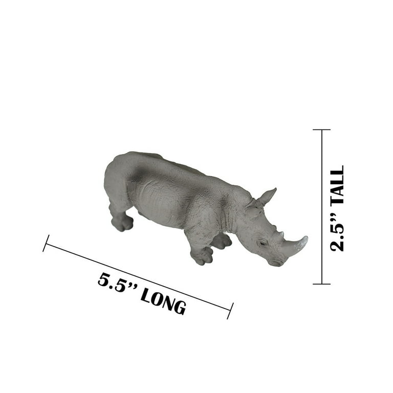 Rhino, White Rhinoceros, Museum Quality Plastic Animal Toy