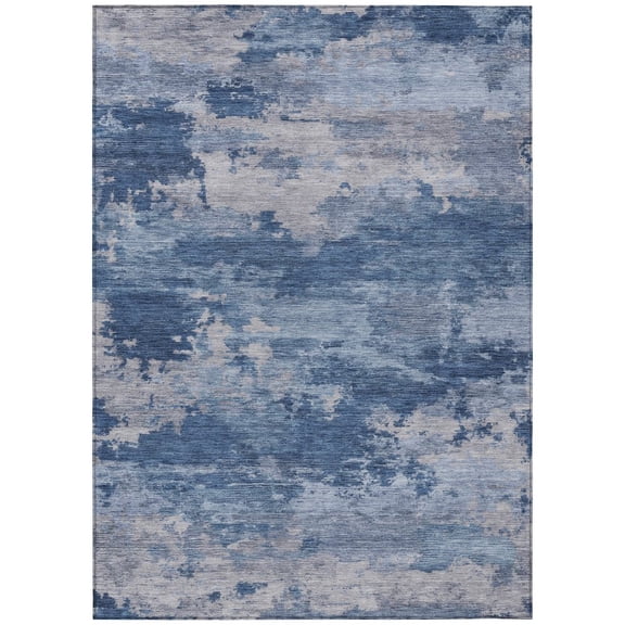 Dalyn Rugs Machine Washable Indoor/Outdoor Chantille ACN2075 Navy 2'6" x 3'10" Rug