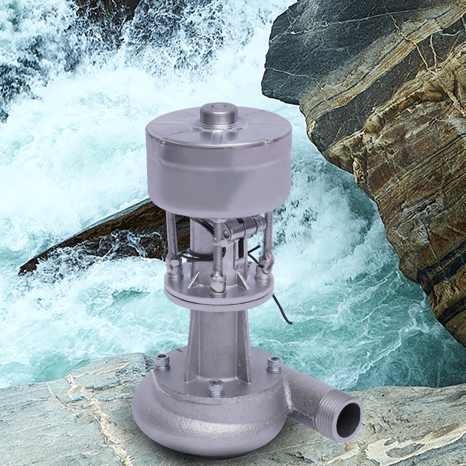 Miumaeov Mini Hydro Generator Portable Hydro Power Station Water Turbine Profession 500w 5741