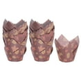 thumbnail image 1 of Uxcell 100Pcs Forros para Cupcakes a Prueba de Grasa, Copas de Papel para Cupcakes, Envolturas y Soportes, Hoja de Arce Oscura, 1 of 6