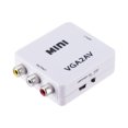 thumbnail image 3 of Methold Convertidor Mini VGA a RCA AV de alta definición 1080P y convertidor de audio VGA2AV / CVBS + Audio a PC HDTV de 3,5 mm Electrónica, 3 of 6