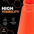 thumbnail image 2 of Xpose Safety 12 Inch Orange Traffic Cones - Multipurpose PVC Plastic Safety Cone for Parking, Soccer, Caution, Kids and Construction (15 pack), 2 of 7