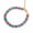 Howlite, variant on 18K Gold Plated Beaded Bracelet for Women, Multicolor Stone Disc Chain Bracelet