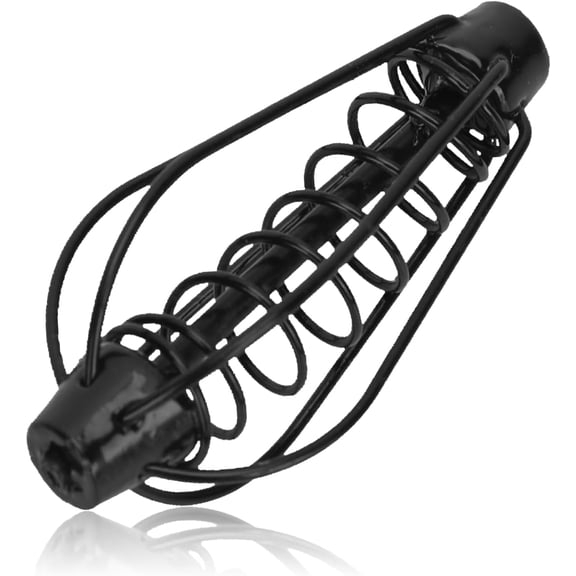 ABCISI 8 Pcs Spring Fishing Feeder, Carp Bait Holder Cage Bait of Pumpkin Bream Cage Holder Fishing Tackle Equipment Accessories, 15g