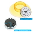 thumbnail image 5 of Wall Clock Mini Cute Bathroom Mirror Suction Waterproof Shower Clock, Yellow, 5 of 7