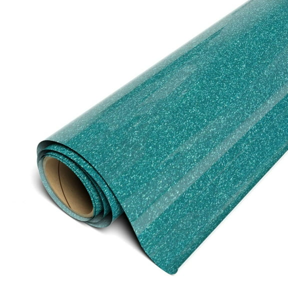 Siser Twinkle HTV 20"x12" Sheet - Reflective Glitter Heat Transfer Vinyl Aqua