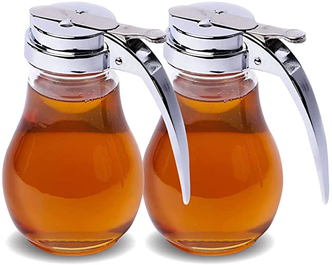 Radyan Coffee Syrup Dispenser Oil Dispenser with Chrome Plated Metal