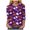 Dark Purple, variant on Shirts for Women Neck 3/4 Sleeve Graphic T-Shirt Spooky Blouses Holiday Tees (Green, XXL)