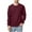Wine, variant on Mlzmgr Sweatshirts for Men Knit Crewneck Long Sleeve Breathable Tops Loose Fitted Daily Casual Shirts