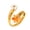Orange, variant on Women's Open Statement Ring Easy Adjustable Daily Jewelry Orange