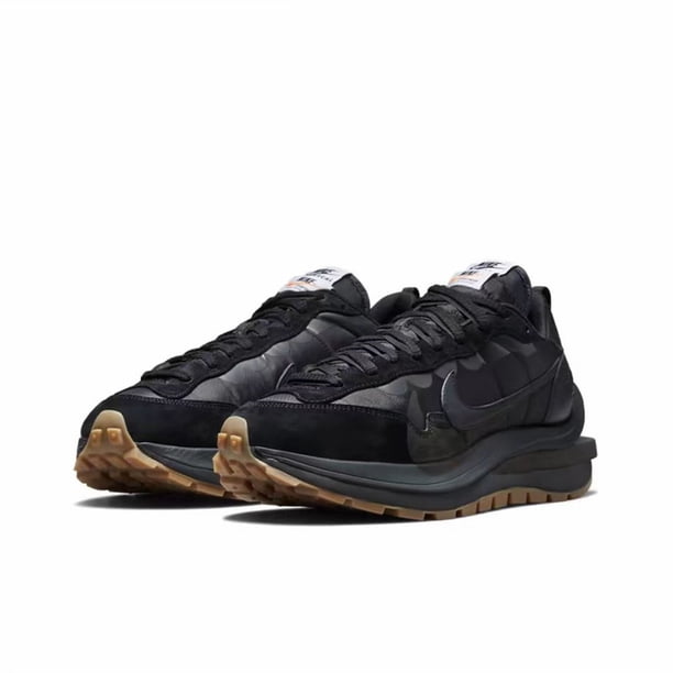 Zapatillas Sacai LDWaffle grises y blancas unisex de corte bajo, cómodas, con amortiguación, informales, para correr