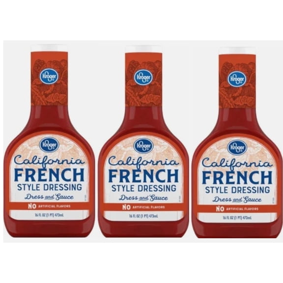 California French Style Salad Dressing, 3 Bottles, 16 oz
