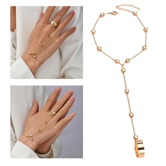 Joyería Conectada perfecl Eslabones de Cadena de Mano Brillante Elegante Bohemio para Niñas