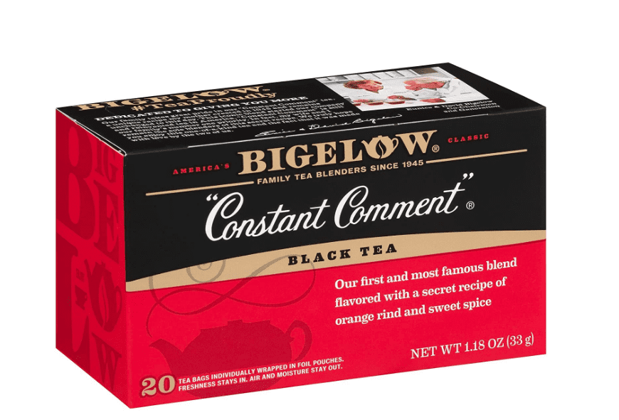 Bigelow Constant Comment Caffeinated Black Tea Bags, 20 Count (Pack of