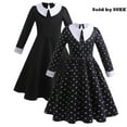 thumbnail image 1 of Déguisement Noir pour Filles Enfants Halloween Cosplay Robe, 1 of 6