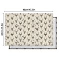 thumbnail image 5 of Beige Antelope Head Pattern Summer Placemats Table Placemats Set Of 6-Linen Kitchen Washable Placemats Table Mats 11.8"x17.7" Non-Slip Heat Resistant, 5 of 5