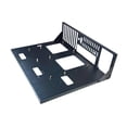 thumbnail image 4 of Case de chasis abierto estante de la computadora Chassis Frame Footboards Accesorios Profesional Black Black Body Body Sturdy Computer Case, 4 of 9