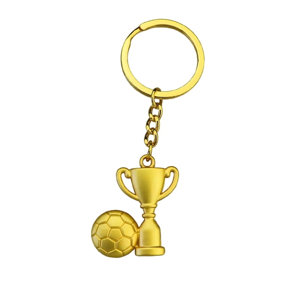 2026 Football Trophy Keychain All Metal Champions Collectible Fan Gift, Sporty Jewelry for Football Enthusiasts, Versatile and Durable Pendant F