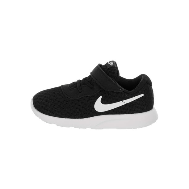Nike 818383-011: Tanjun Infant/Toddler Black White Sneakers (10 M US Toddler, Black/White-white)
