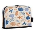 thumbnail image 2 of Standing Pencil Case with Base Large Capacity Stationery Pouch Pen Bag with Zipper for Women Men Hand-drawn Shell Pattern, 2 of 7