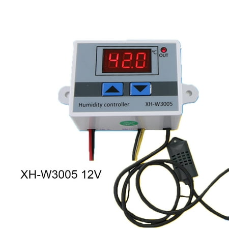 

Digital Humidity Controller 220V 12V 24V Humidity Control Sensor 0-99%RH Hygrometer Switch