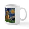 thumbnail image 2 of CafePress - LIC Starry Night Dachshunds (Two Brow Mug - 11 oz Ceramic Mug - Novelty Coffee Tea Cup, 2 of 6
