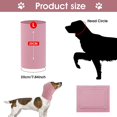 thumbnail image 2 of Manguito para perros y gatos, calentador de cuello para mascotas y orejeras para aliviar la ansiedad y arreglar orejeras para perros, gatos para usar mientras se bañan impermeables (L, rosa), 2 of 5