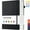 Black, variant on A4 Hardcover PU Leather Horizontal Diary - 320 Pages 100GSM Thick Paper, 8.5×11" Professional College Planner Notebook
