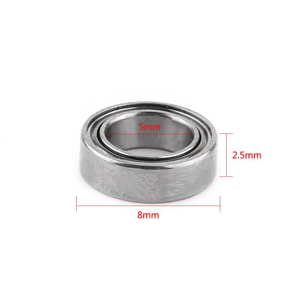 10pcs MR85zz Mini Metal Double Shielded Ball Bearings 5mm*8mm*2.5mm 
