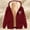 Red Coats for Winter, variant on XPMWRP Women's Fleece Lined Thicken Hoodie Printed Coats Long Sleeve Loose Zipper Drawstring Jackets Winter Soft Warm Trendy Clothes with Pocket Black XXL