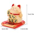 thumbnail image 4 of 2.48x2.83x2.76in Fortune Cat, Beckoning Cat Waving Cat, Home Bar For Kitchen, 4 of 8