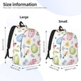 thumbnail image 4 of Naloa Canvas Backpack for Men Women Easter Egg3 Print Rucksack Casual Travel Daypack Large and Small Durable College Tote Satchel Bookbag for Teens, 4 of 8