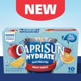 thumbnail image 2 of Capri Sun Hydrate with Electrolytes Flavored Drink with Other Natural Flavor, 10 Pouches, for On-the-Go Hydration and School Lunches, Fruit Punch, Good Source of Vitamin E, 6 oz, 2 of 16