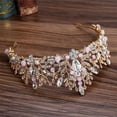 thumbnail image 4 of Bridal Rhinestone Tiara Gem Crystal Hair Crown Princess Headpiece Wedding Hair Accessories for Women and Girls, 4 of 13