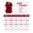 thumbnail image 3 of TIYOMI Women's Plus Size Tops 3X Sequin Shirts Wine Red Sparkly Tunic Tops Babydoll Pullover Shinning Blouses Spring Summer Tunics 3XL 22W 24W, 3 of 3