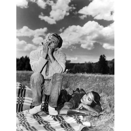 La captive aux yeux clairs THE BIG SKY by HowardHawks with Kirk Douglas, Elizabeth Threatt, 1952