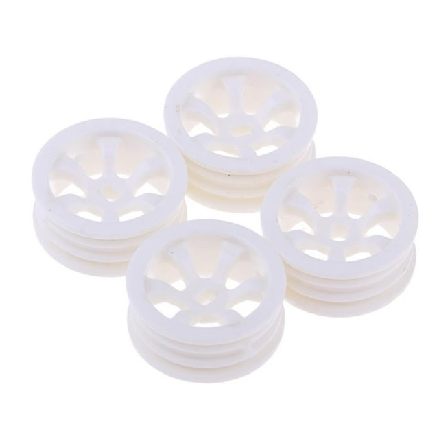 Ruedas de Plástico Zulema para WLtoys K979 K989 Paquete Llanta de riel RC