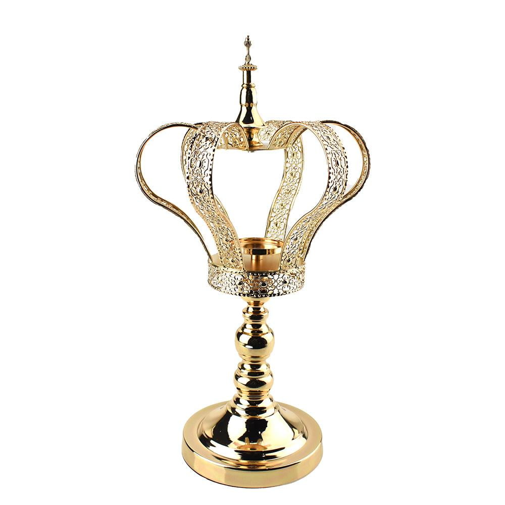Metal Crown Table Centerpiece, Gold, 18Inch