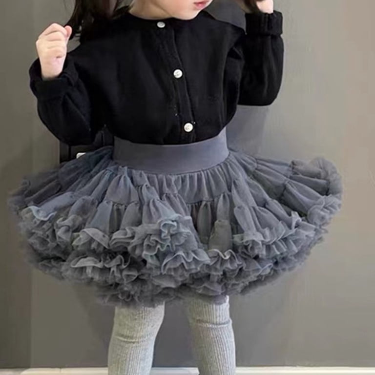 EnJoCho Half-Length Skirt Tutu With Party Floral Design Layered