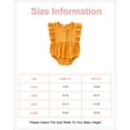thumbnail image 2 of 6 Months Baby Girls Clothes 9 Months Girls Romper Solid Color Infant Girls Sleeveless Bodysuit Onesies Yellow, 2 of 7