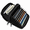 Black, variant on Leather RFID Identity Safe Double Zippered Accordion Wallet, Black