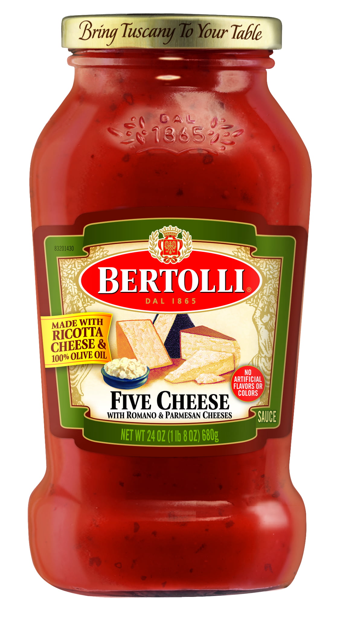 Bertolli Five Cheese Sauce 24 Ounce Walmart Com Walmart Com