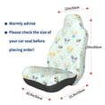 thumbnail image 2 of Lsque Different Breeds of Dogs Pattern Car Seat Covers for Front Seats , Waterproof Seat Covers for Cars, Sporty Front Seat Covers,Car Seat Cover Protector Front Seats, 2 of 5