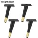 thumbnail image 1 of 4pcs Furniture Feet Iron Rust-proof Tapered Furniture Legs For Coffee Table, 1 of 5