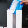 thumbnail image 2 of POPETPOP 1Pc Creative White Wall Mounted Tissue Box Napkin Holder for Home Bathroom Storage, 2 of 6