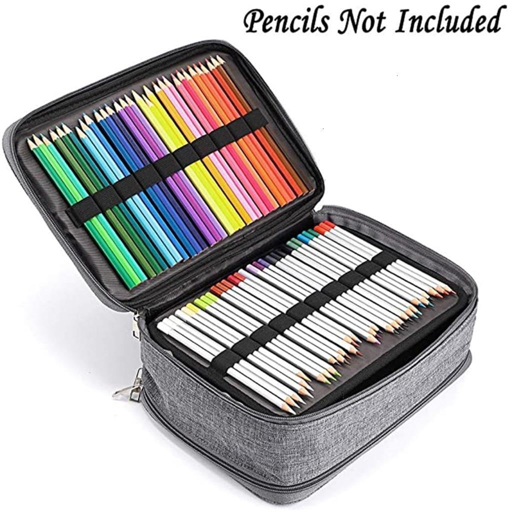 Giaone 300 Slots Coloured Pencils Storage Bag Large Capacity Pencil Case with Handle